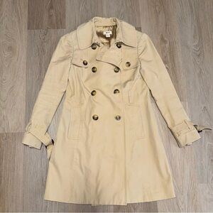 J. Crew Women’s Tan Trench Coat - Size 00